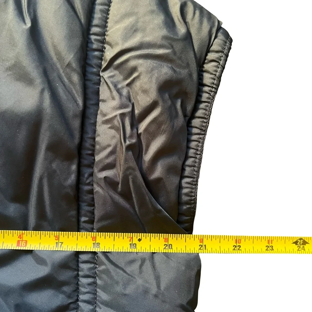 Edelweiss Black Puffer Vest Medium Unisex